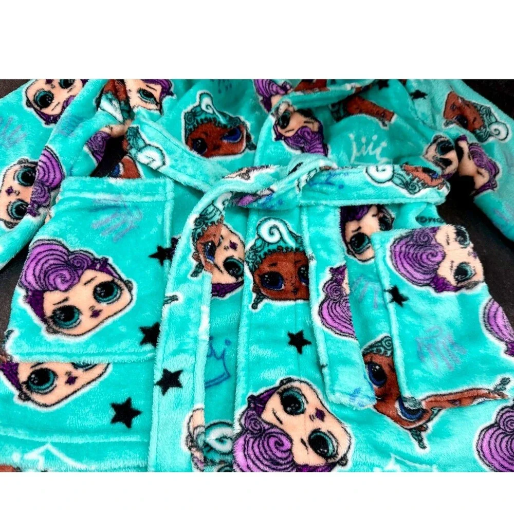 LOL Surprise Sleepwear Bundle Set Bathrobe Slippers GIRLS SIZE 6-6X LOT OF 2 NEW